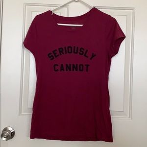 Burgundy T-shirt 😁